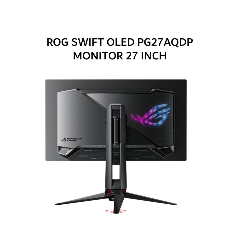 ASUS OLED MONITOR 27 INCH ROG SWIFT OLED PG27AQDP WOLED QHD 2K 1440P 0.03MS 480HZ HDR10 DELTA E2 ERGONOMIC 3Y