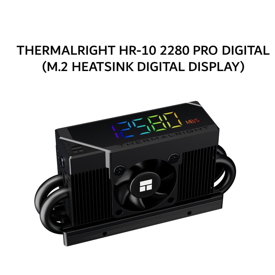 THERMALRIGHT HR-10 2280 PRO DIGITAL (M.2 HEATSINK DIGITAL DISPLAY) BLACK 1Y