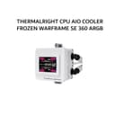 THERMALRIGHT CPU AIO COOLER FROZEN WARFRAME SE 360 ARGB (360MM RADIATOR + 3X 120MM ARGB FANS + 2 INCH LCD DISPLAY) WHITE 5X - Image 1