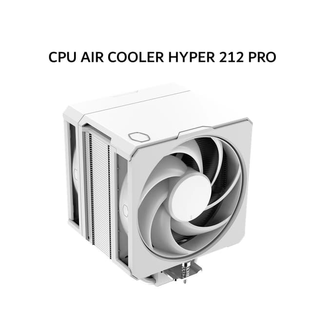COOLER MASTER CPU AIR COOLER HYPER 612 APEX (2X 120MM ARGB FAN + 6 HEATPIPES) WHITE 5Y