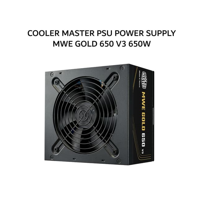 COOLER MASTER PSU POWER SUPPLY MWE GOLD 650 V3 650W (80+ GOLD) ATX 3.1 BLACK 5X