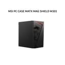 MSI PC CASE MATX MAG SHIELD M301 (1X 120MM BLACK FAN) BLACK 1X - Image 1