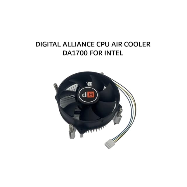 DIGITAL ALLIANCE CPU AIR COOLER DA1700 FOR INTEL LGA115X / LGA1200/ LGA1700 1Y