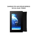 GAMDIAS CPU AIR COOLER BOREAS M2-61L DUAL TOWER (2X 120MM BLACK FAN + 6 HEATPIPES + 4.3 INCH LCD DISPLAY) BLACK 2Y - Image 2