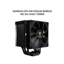 GAMDIAS CPU AIR COOLER BOREAS M2-61L DUAL TOWER (2X 120MM BLACK FAN + 6 HEATPIPES + 4.3 INCH LCD DISPLAY) BLACK 2Y - Image 4