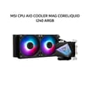 MSI CPU AIO COOLER MAG CORELIQUID I240 ARGB (240MM RADIATOR + 2X 120MM ARGB FANS) BLACK 3Y - Image 1