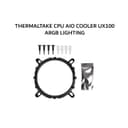 THERMALTAKE CPU AIO COOLER UX100 ARGB LIGHTING (1X 120MM ARGB FANS) BLACK 2Y - Image 3