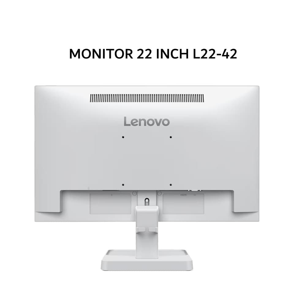 LENOVO MONITOR 22 INCH L22-42 IPS FHD 1080P 4MS 100HZ HDMIVGA WHITE 3Y