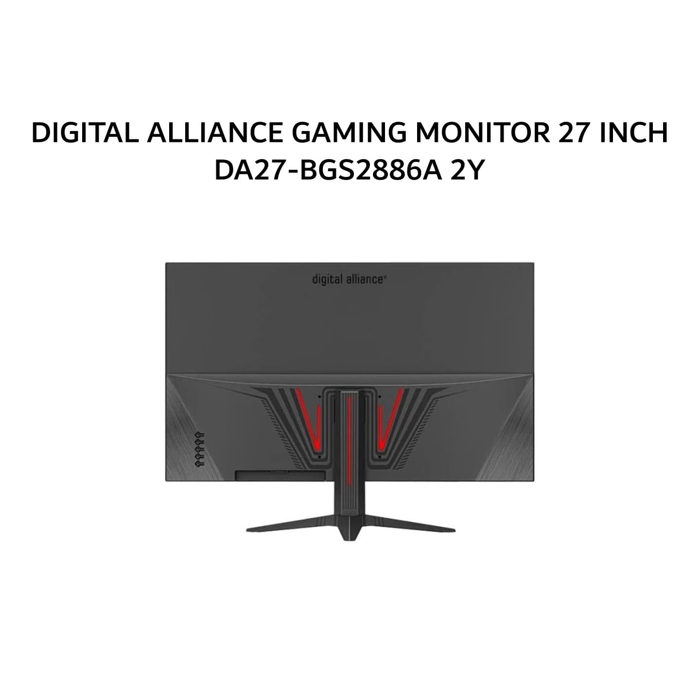 DIGITAL ALLIANCE GAMING MONITOR 27 INCH IPS QHD 2K 1440P 5MS 200HZ VGA HDMI SPEAKER BLACK DA27-BGS2886A 2Y