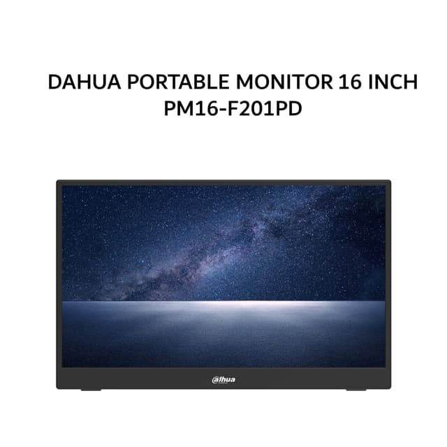 DAHUA PORTABLE MONITOR 16 INCH PM16-F201PD IPS FHD 1080P 6MS 60HZ HDMI 3Y