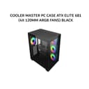 COOLER MASTER PC CASE ATX ELITE 681 (4X 120MM ARGB FANS) BLACK 2Y - Image 1