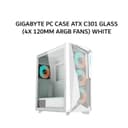 GIGABYTE PC CASE ATX C301 GLASS (4X 120MM ARGB FANS) WHITE 2Y - Variant 1