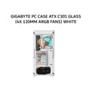 GIGABYTE PC CASE ATX C301 GLASS (4X 120MM ARGB FANS) WHITE 2Y - Image 2