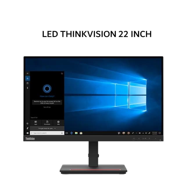 LENOVO LED THINKVISION 22 INCH VA FHD 1080P 4 MS 75HZ BLACK 3Y