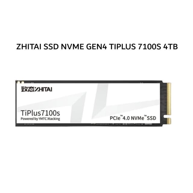 ZHITAI SSD NVME GEN4 TIPLUS 7100S 4TB PCIE 4.0 M.2 2280 5Y - UP TO 7400 MB/S