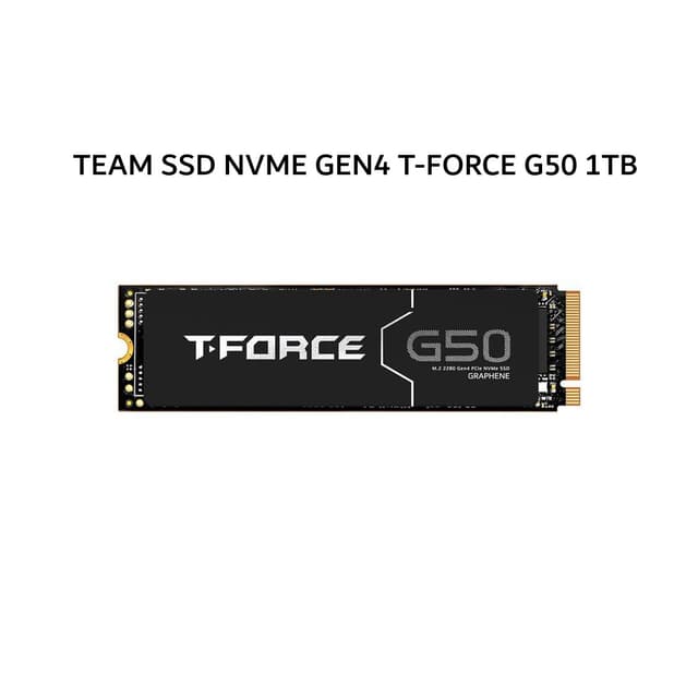 TEAM SSD NVME GEN4 T-FORCE G50 1TB PCIE 4.0 M.2 2280 5Y - UP TO 5000 MB/S