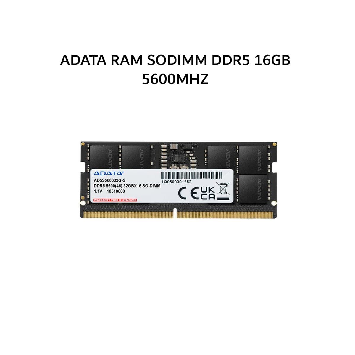 ADATA RAM SODIMM DDR5 16GB 5600MHZ