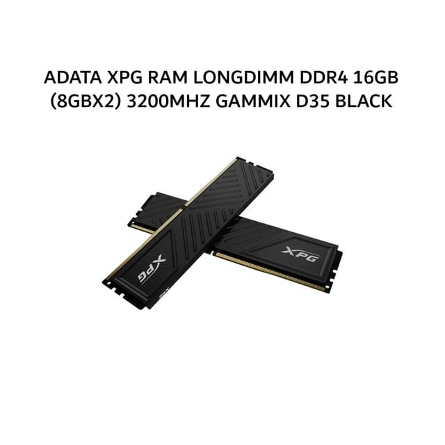 ADATA XPG RAM LONGDIMM DDR4 16GB (8GBX2) 3200MHZ GAMMIX D35 BLACK