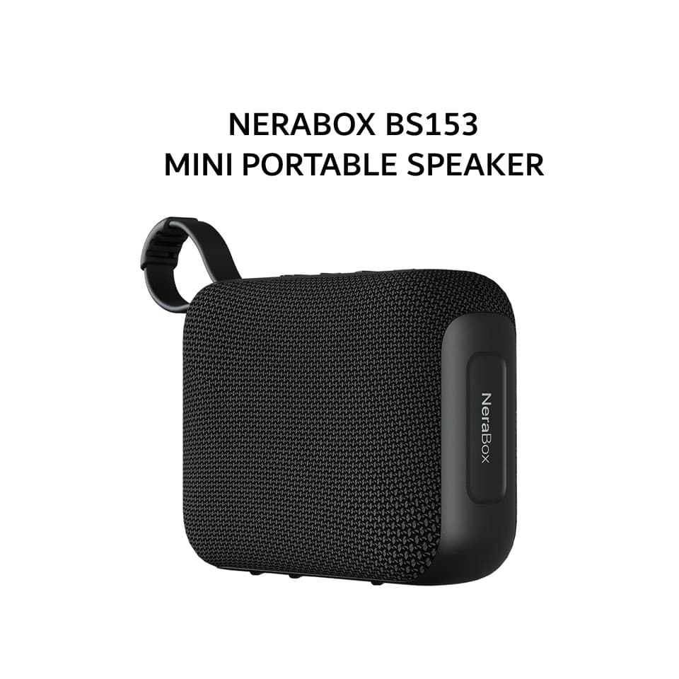 FANTECH NERABOX BS153 MINI PORTABLE SPEAKER BLUETOOTH 5.4 SD CARD/USB DRIVE - BLACK