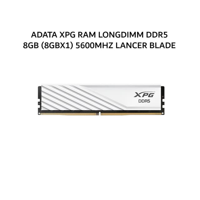 ADATA XPG RAM LONGDIMM DDR5 8GB (8GBX1) 5600MHZ LANCER BLADE WHITE