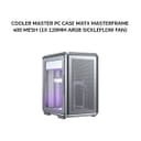 COOLER MASTER PC CASE MATX MASTERFRAME 400 MESH (1X 120MM ARGB SICKLEFLOW FAN) SILVER 2Y - Variant 1