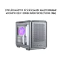 COOLER MASTER PC CASE MATX MASTERFRAME 400 MESH (1X 120MM ARGB SICKLEFLOW FAN) SILVER 2Y - Image 1