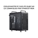 COOLER MASTER PC CASE ATX QUBE 540 (1X 120MM BLACK FAN) STARDUST IRON 2Y - Variant 1