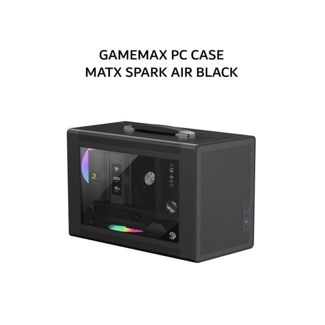 GAMEMAX PC CASE MATX SPARK AIR BLACK 1Y