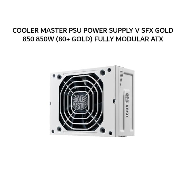 COOLER MASTER PSU POWER SUPPLY V SFX GOLD 850 850W (80+ GOLD) FULLY MODULAR ATX 3.1 12V-2X6 WHITE 10Y