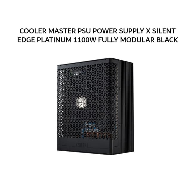 COOLER MASTER PSU POWER SUPPLY X SILENT EDGE PLATINUM 1100W (80+ PLATINUM) FULLY MODULAR ATX 3.1 12V-2X6 BLACK 15Y