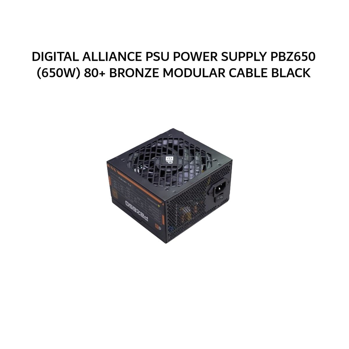 DIGITAL ALLIANCE PSU POWER SUPPLY PBZ650 (650W) 80+ BRONZE MODULAR CABLE BLACK 2Y