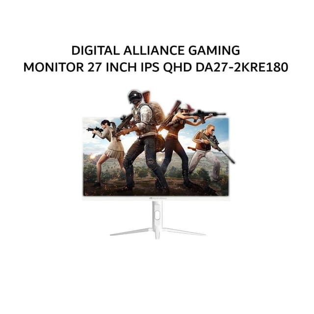 DIGITAL ALLIANCE GAMING MONITOR 27 INCH IPS QHD 2K 1440P 1MS 180HZ DA27-2KRE180 2Y