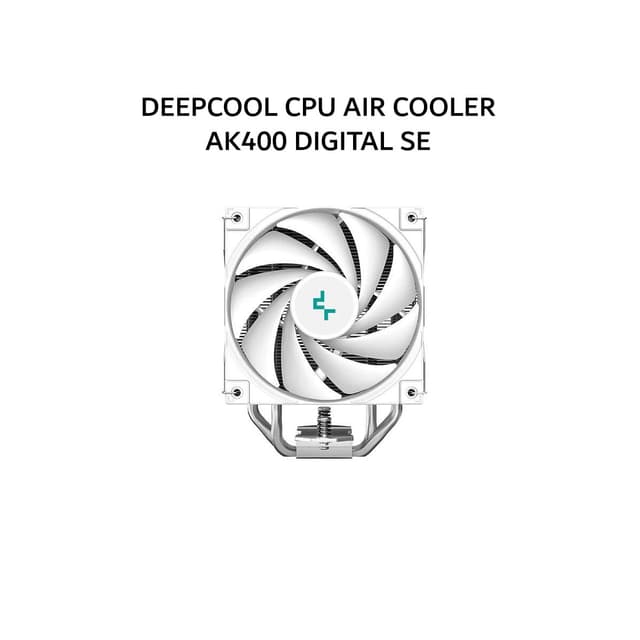 DEEPCOOL CPU AIR COOLER AK400 DIGITAL SE (1X 120MM WHITE FAN + 4 HEATPIPES + DIGITAL DISPLAY) WHITE 3Y