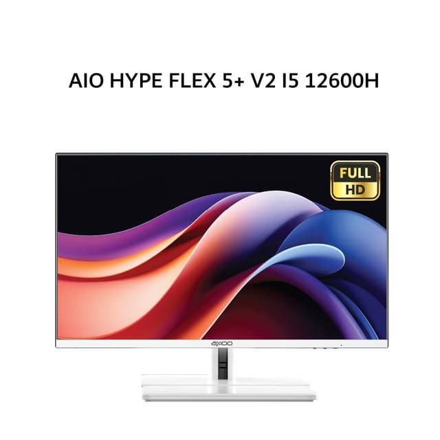 AXIOO AIO HYPE FLEX 5+ V2 I5 12600H 8GB 256GB W11 23.8FHD IPS WHT