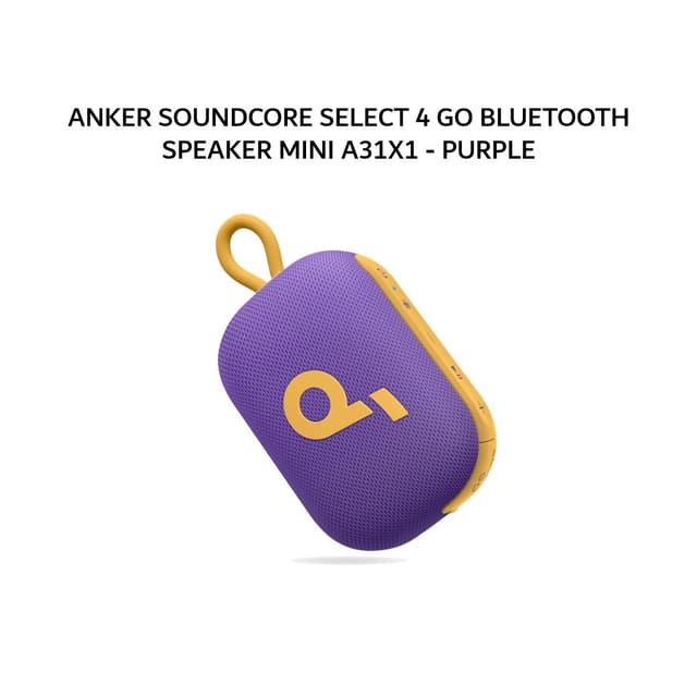 ANKER SOUNDCORE SELECT 4 GO BLUETOOTH SPEAKER MINI A31X1 - PURPLE