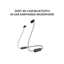 SONY WI-C100 / WI C100 BLUETOOTH IN-EAR EARPHONES MICROPHONE - BLACK - Variant 1