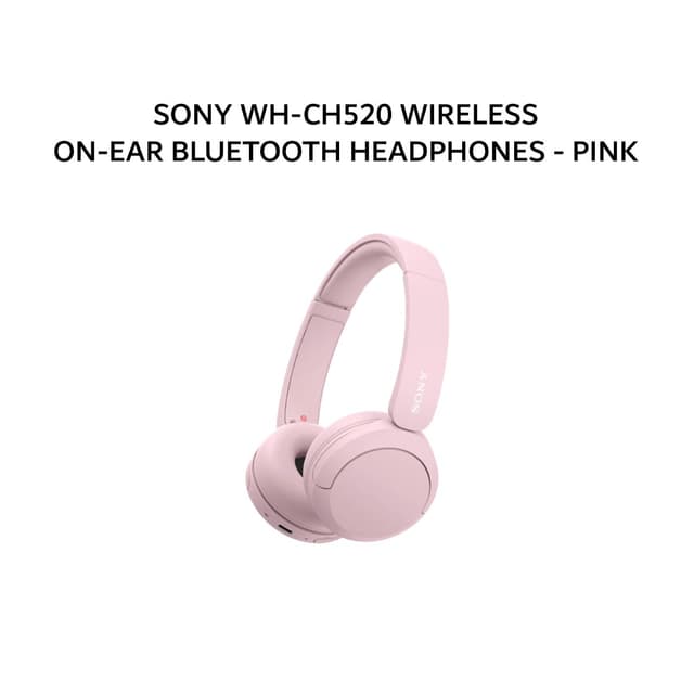 SONY WH-CH520 / WH CH520 WIRELESS ON-EAR BLUETOOTH HEADPHONES - PINK