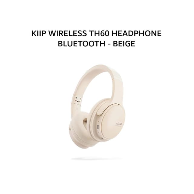 KIIP WIRELESS TH60 HEADPHONE BLUETOOTH - BEIGE