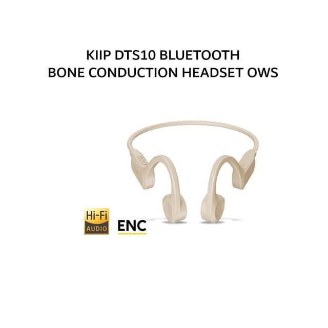 KIIP DTS10 BLUETOOTH BONE CONDUCTION HEADSET OWS - BEIGE