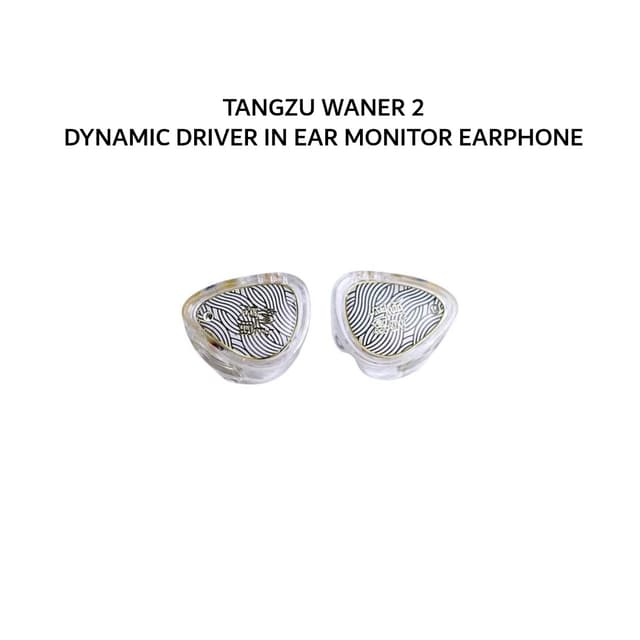 TANGZU WANER 2 / WANER S.G 2 10MM DYNAMIC DRIVER IN EAR MONITOR EARPHONE - 3.5MM NO MIC - WHITE