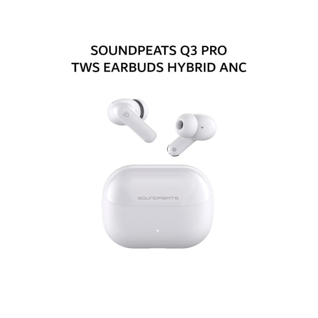 SOUNDPEATS Q3 PRO TWS EARBUDS HYBRID ANC - WHITE