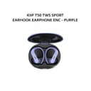 KIIP T50 TWS SPORT EARHOOK EARPHONE ENC - PURPLE - Variant 1