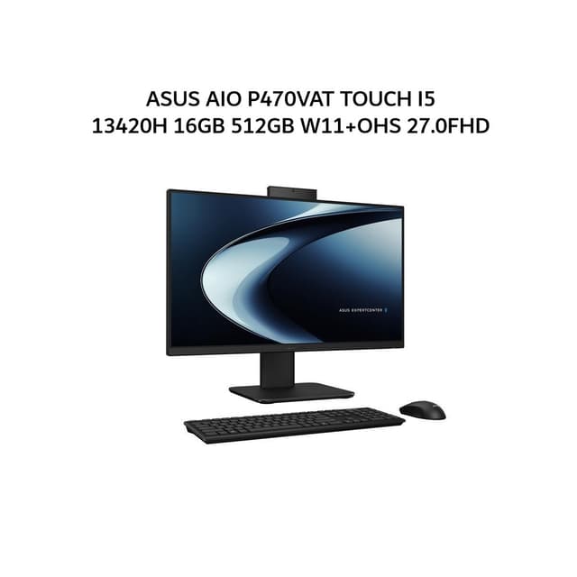 ASUS AIO P470VAT TOUCH I5 13420H 16GB 512GB W11+OHS 27.0FHD 2Y BLK -B5150WS