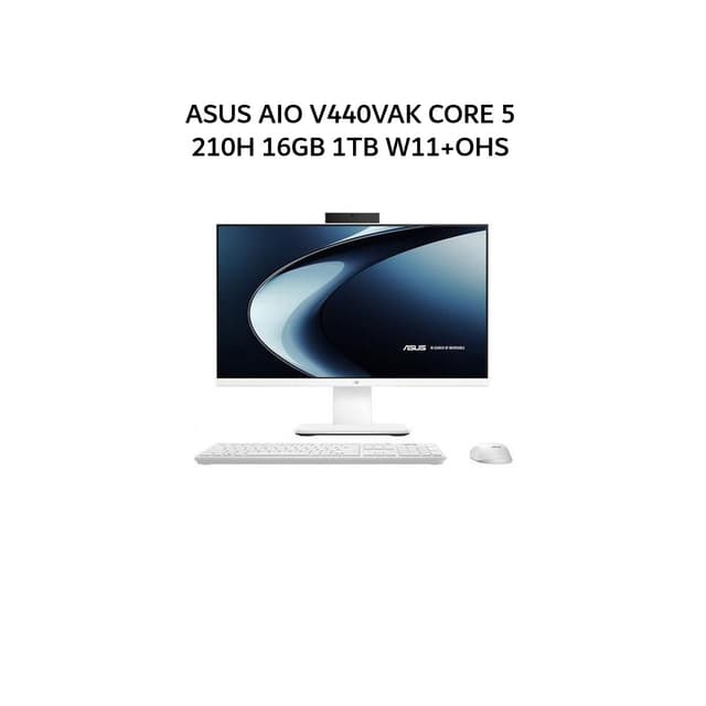 ASUS AIO V440VAK CORE 5 210H 16GB 1TB W11+OHS 23.8FHD WHT -W511WOM