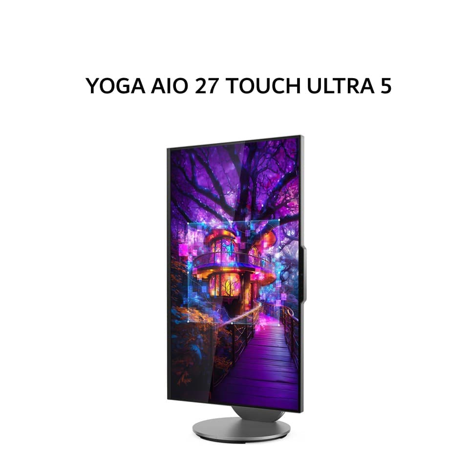 LENOVO AIO YOGA 27 TOUCH ULTRA 5 125H 16GB 1TB W11+OHS 27.0QHD IPS 3Y LUNA GRY -2RID