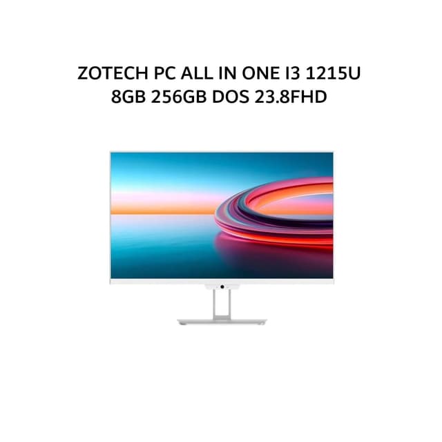ZOTECH PC ALL IN ONE I3 1215U 8GB 256GB DOS 23.8FHD 1YEAR WHITE