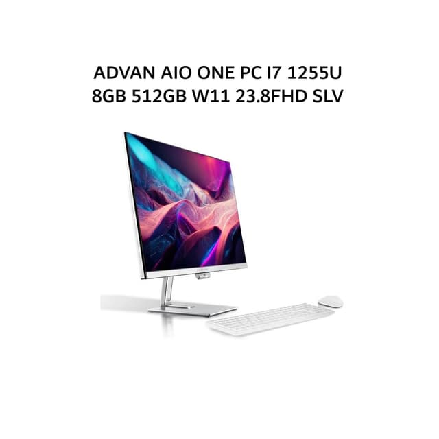 ADVAN AIO ONE PC I7 1255U 8GB 512GB W11 23.8FHD SLV