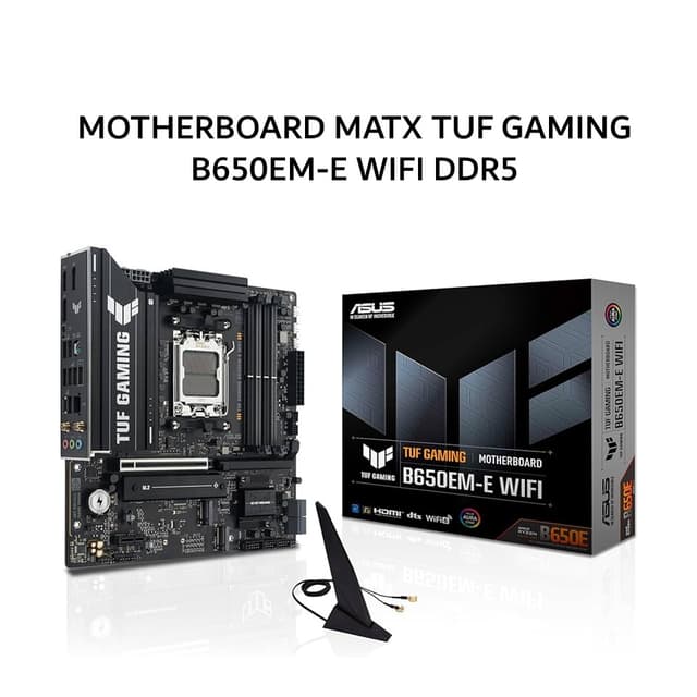 ASUS MOTHERBOARD MATX TUF GAMING B650EM-E WIFI DDR5 AM5 /AMD 3Y