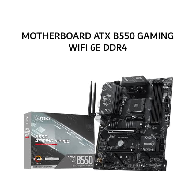 MSI MOTHERBOARD ATX B550 GAMING WIFI 6E DDR4 AM4 /AMD 3Y