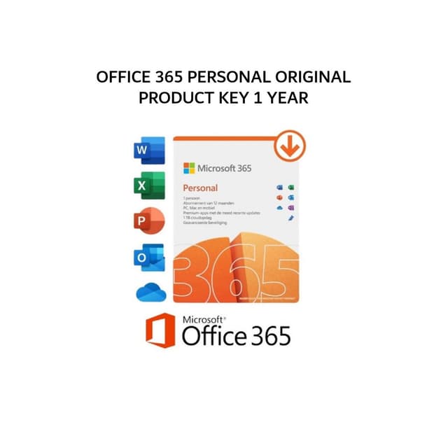 OFFICE 365 PERSONAL ORIGINAL PRODUCT KEY 1 YEAR